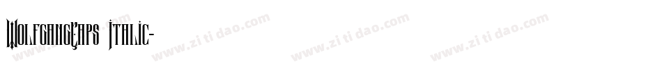 WolfgangCaps Italic字体转换